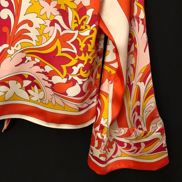 Elegant Zara London Shirt With Tie Front Bow: Size S. - Picture 7 of 11